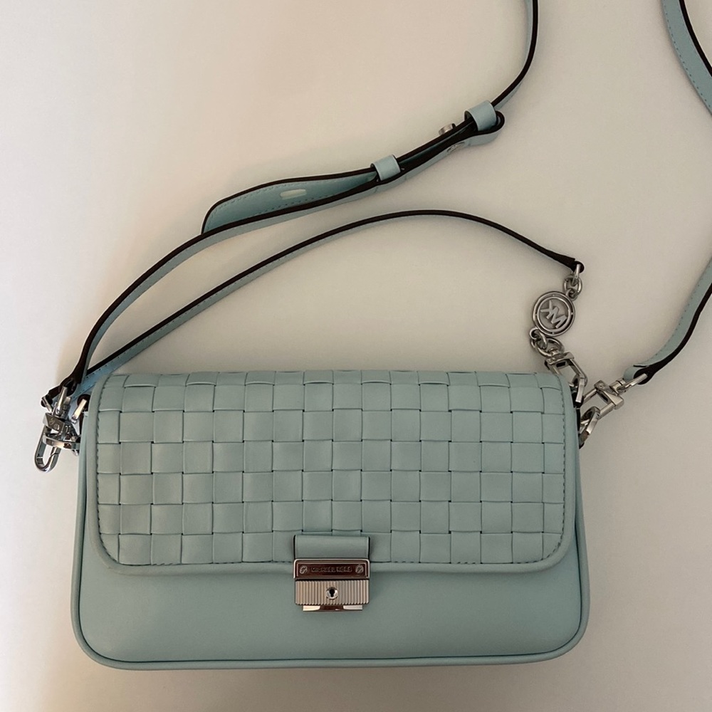 Michael Michael Kors Bradshaw Woven Leather Convertible Shoulder Bag